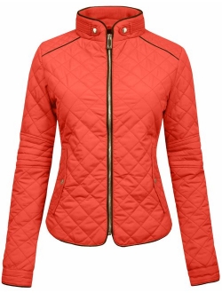 NE PEOPLE Womens Lightweight Quilted Zip Jacket (S-3XL)