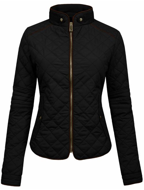 NE PEOPLE Womens Lightweight Quilted Zip Jacket (S-3XL)