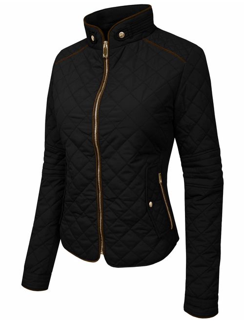 NE PEOPLE Womens Lightweight Quilted Zip Jacket (S-3XL)