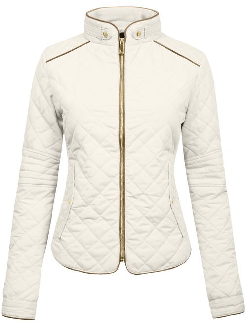 NE PEOPLE Womens Lightweight Quilted Zip Jacket (S-3XL)