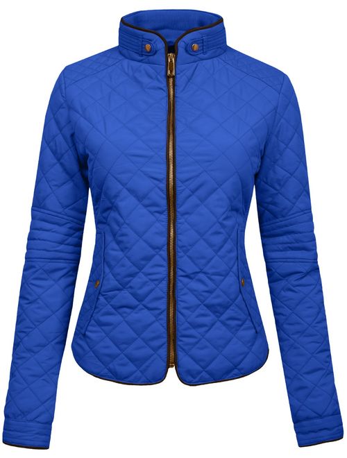 NE PEOPLE Womens Lightweight Quilted Zip Jacket (S-3XL)