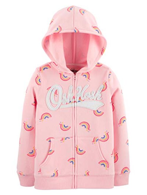 OshKosh B'Gosh Girls' Full Zip Logo Hoodie