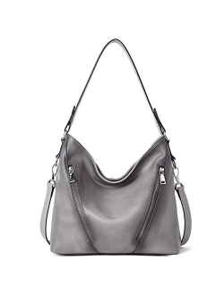 Women Leather Handbag Designer Large Hobo Purses Shoulder Bags