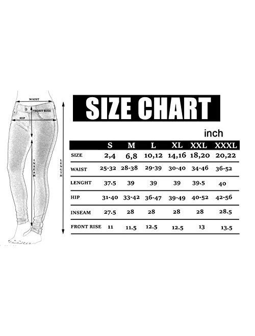  Prolific Health Womens Jean Look Jeggings Tights