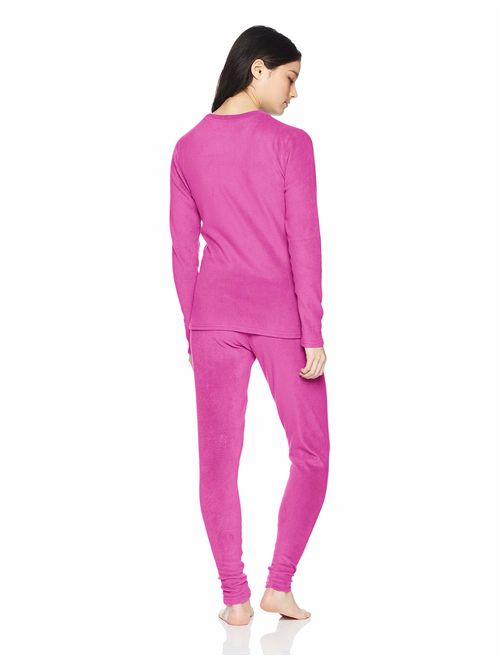 Fruit of the Loom Women's Regular Stretch Fleece Thermal Set