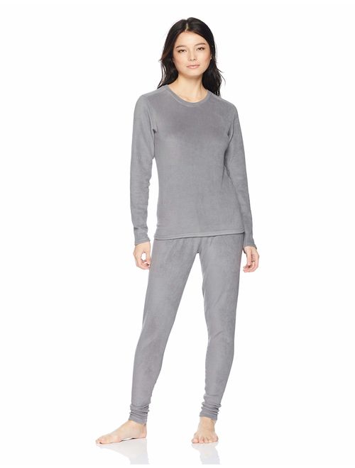 Fruit of the Loom Women's Regular Stretch Fleece Thermal Set