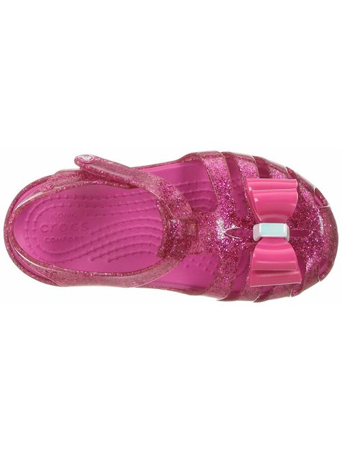 kids crocs isabella bow embellished sandal