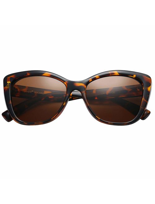 Polarspex Polarized Women's Oversized Square Jackie O Cat Eye Fashion Sunglasses