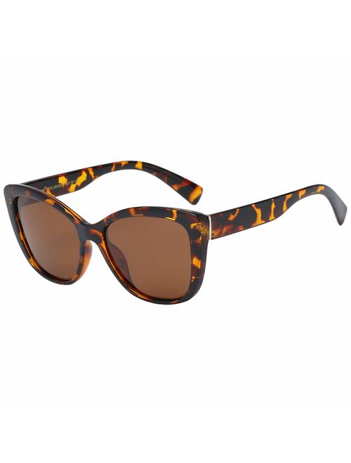 Polarspex Polarized Women's Oversized Square Jackie O Cat Eye Fashion Sunglasses