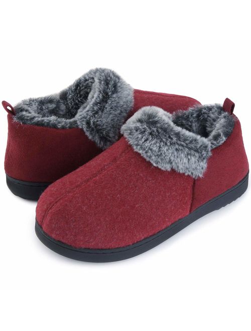 ULTRAIDEAS Women's Cozy Memory Foam Slippers Suede House Shoes 