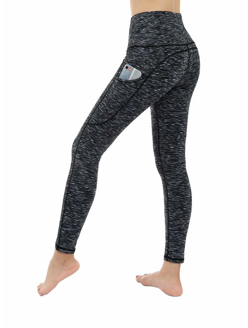 Dragon Fit High Waist Yoga Leggings with 3 Pockets,Tummy Control Workout Running 4 Way Stretch Yoga Pants