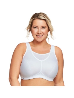 Glamorise Women's Full Figure No Bounce Plus Size Camisole Wirefree Back Close Sports Bra #1066