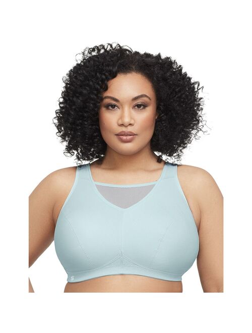 Glamorise Women's Full Figure No Bounce Plus Size Camisole Wirefree Back Close Sports Bra #1066