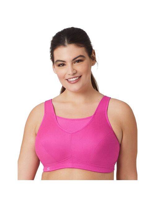 Glamorise Women's Full Figure No Bounce Plus Size Camisole Wirefree Back Close Sports Bra #1066