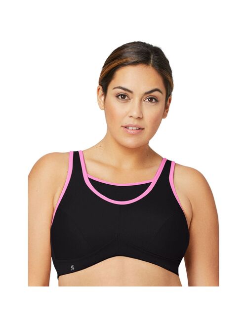 Glamorise Women's Full Figure No Bounce Plus Size Camisole Wirefree Back Close Sports Bra #1066