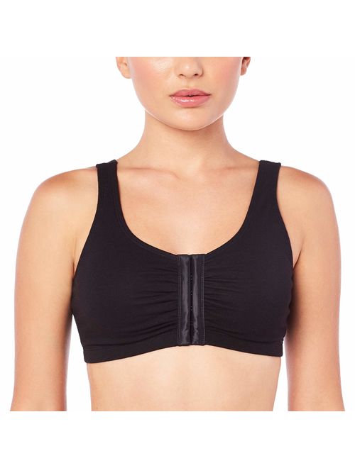 fruit of the loom women's front close builtup sports bra