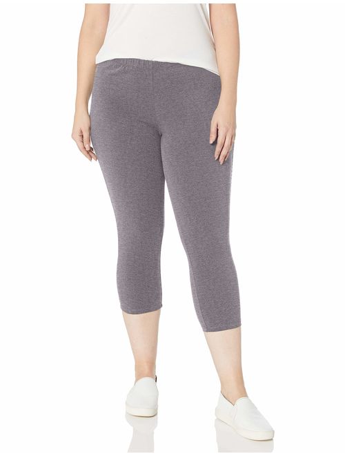 Just My Size Women's Plus-Size Stretch Jersey Capri Legging