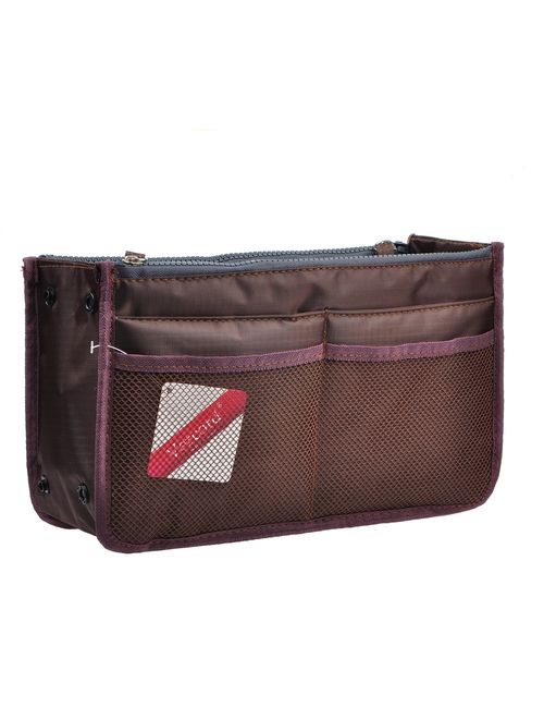 Vercord Updated Purse Handbag Organizer Insert Liner Bag in Bag 13 Pockets 3 Size Many Colors