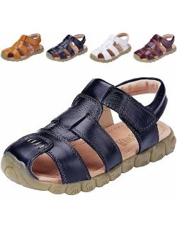 Boy's Girl's Leather Closed Toe Outdoor Sport Sandals (Toddler/Little Kid/Big Kid)