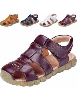 Boy's Girl's Leather Closed Toe Outdoor Sport Sandals (Toddler/Little Kid/Big Kid)