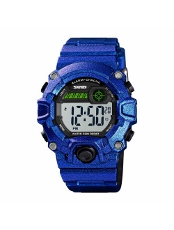 Boys Camouflage LED Sports Kids Watch Waterproof Digital Electronic Military Wrist Watches for Kids with Silicone Band Alarm Stopwatch Watches Age 5-10