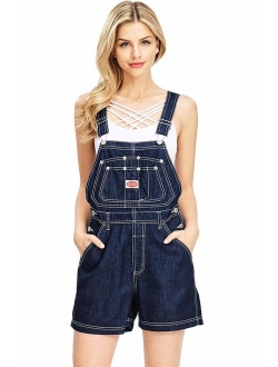 Revolt Women's Juniors Classic Twill Short Overalls