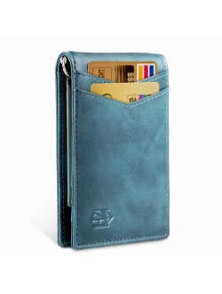 Minimalist Slim Bifold Front Pocket Wallet with Money Clip for men,Effective RFID Blocking & Smart Design