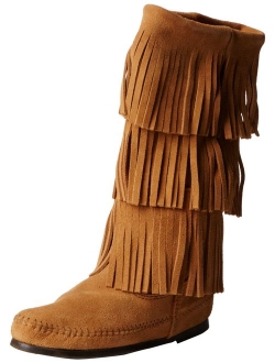 Minnetonka Women's 3-Layer Fringe Boot