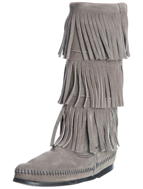 Minnetonka Women's 3-Layer Fringe Boot