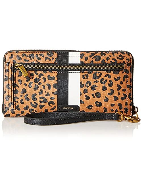 Fossil Logan RFID Zip Around Clutch Wallet