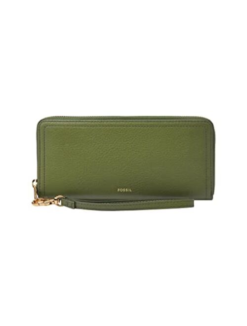 Fossil Logan RFID Zip Around Clutch Wallet