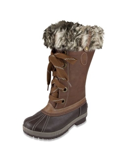 Womens Melton Cold Weather Waterproof Snow Boot