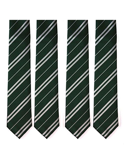 LilMents 4 Pack Pinstriped Formal Necktie Tie Set