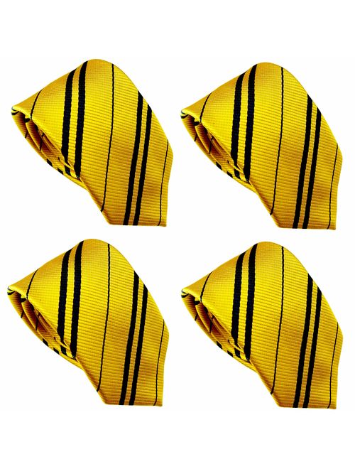 LilMents 4 Pack Pinstriped Formal Necktie Tie Set