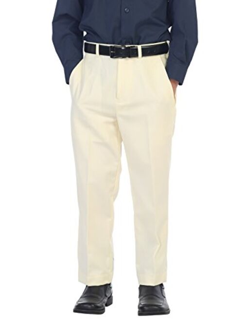 Gioberti Boys Flat Front Dress Pants