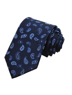 KissTies Mens Necktie Paisley Tie + Gift Box