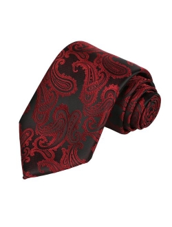 KissTies Mens Necktie Paisley Tie + Gift Box