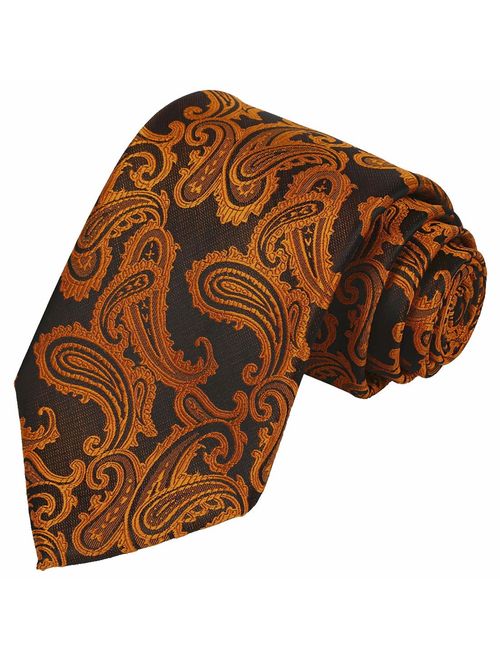 KissTies Mens Necktie Paisley Tie + Gift Box