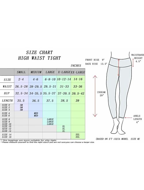 QYQ High Waisted Leggings with Pockets - Workout Leggings for Women