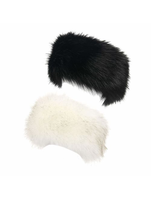 La Carrie Faux Fur Headband with Stretch Women's Winter Earwarmer Earmuff