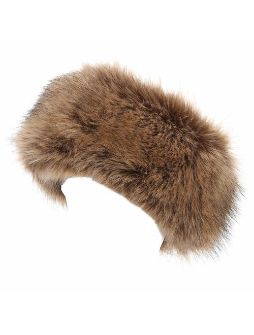 La Carrie Faux Fur Headband with Stretch Women's Winter Earwarmer Earmuff