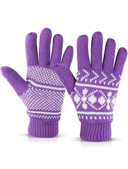 Winter Gloves For Women: Women's Cold Weather Warm Snow Glove: Womens Knit Thinsulate Thermal Insulation