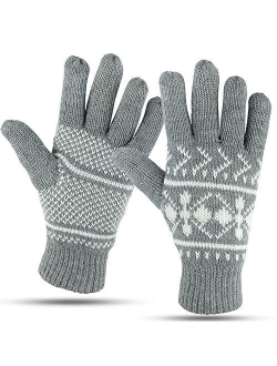 Winter Gloves For Women: Women's Cold Weather Warm Snow Glove: Womens Knit Thinsulate Thermal Insulation