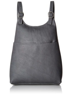 Le Donne Leather Women's Sling BackPack Purse