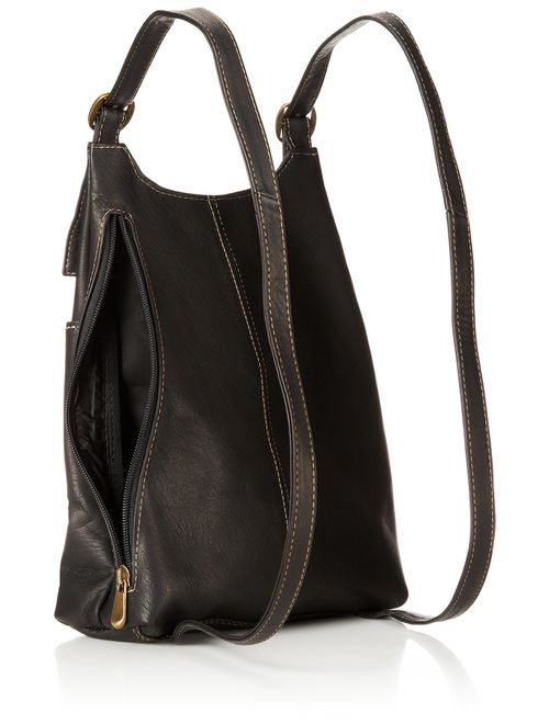 Le Donne Leather Women's Sling BackPack Purse