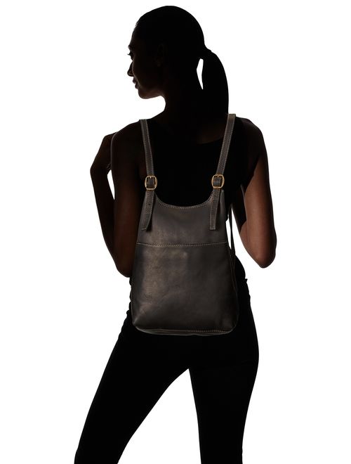 Le Donne Leather Women's Sling BackPack Purse