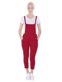 PattyCandy Womens Jumpsuit Overalls with Fitted Capri Pants