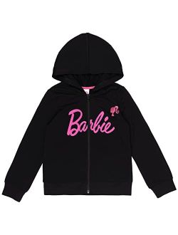 Barbie Girls French Terry Zip Up Hoodie Toddler to Big Kid