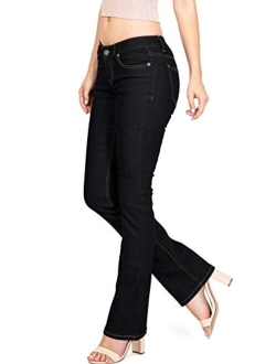 Wax Women's Juniors Body Flattering Mid Rise Skinny Jeans