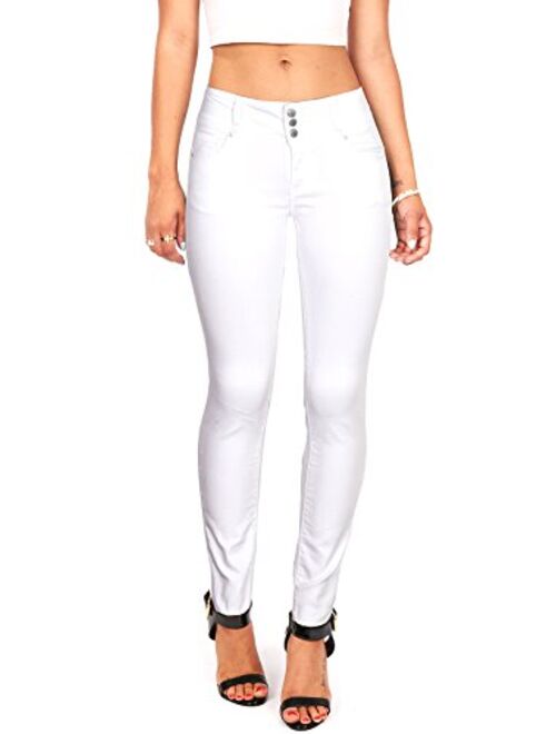 Wax Women's Juniors Body Flattering Mid Rise Skinny Jeans